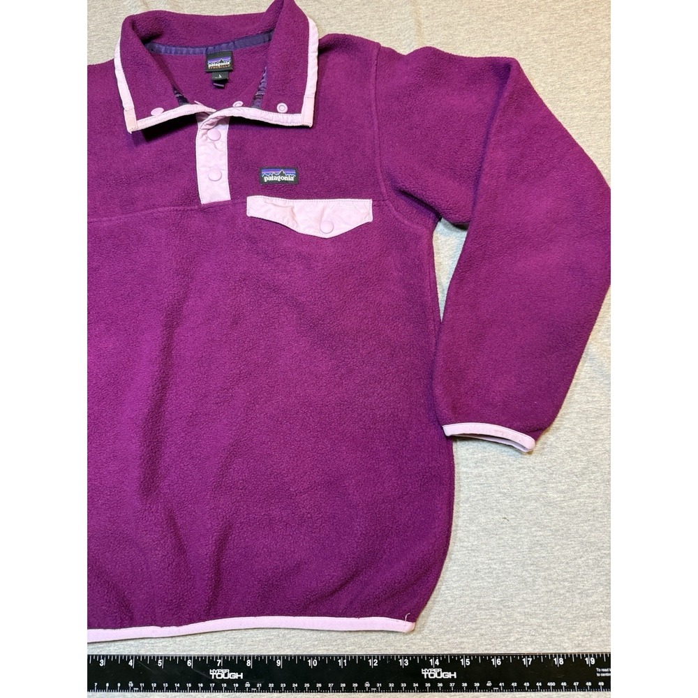 Patagonia Synchilla Kids Fleece Pullover Purple  Size L (12) EUC - Picture 3 of 14